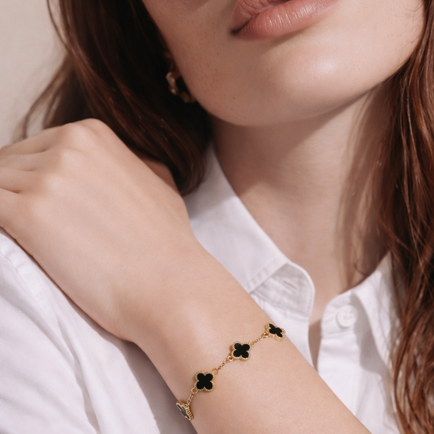 Black Clover Gold Bracelet